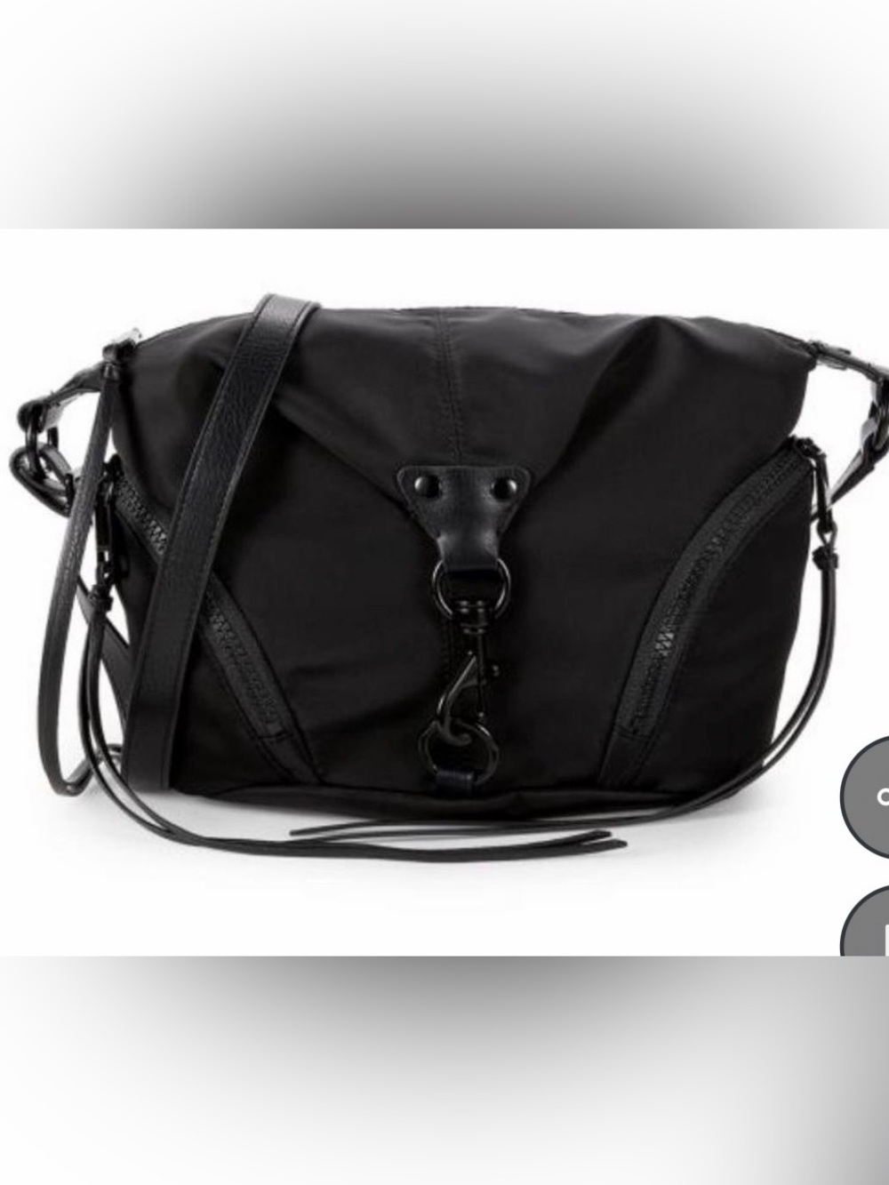 Black Crossbody Messenger Bag - Rebecca Minkoff